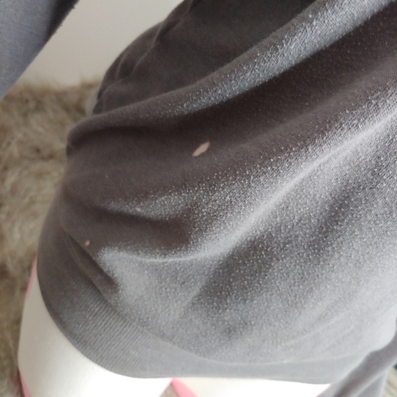 PINK Victorias Secret | Y2k French Terry soft off the shoulder sweatshirt small - Picture 12 of 14